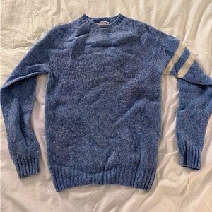 J. Press Light Blue Shaggy Dog Sweater